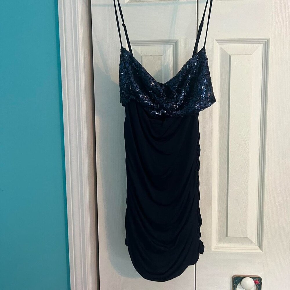 Lucy in the Sky Women's Navy Dress - Picture 3 of 3